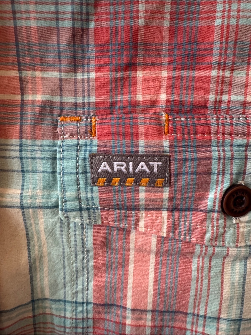 Ariat Women’s Rebar Vanilla Ice Plaid Made Tough Durastretch Work Shirt
Size Med - Picture 4 of 8